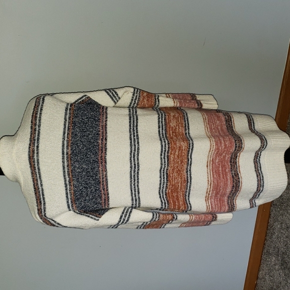 LOFT Multicolor Wool Blend Longline Cardigan L petite - Picture 3 of 6